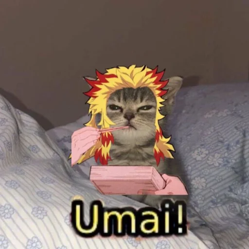 😼 Стикер «Клинок, рассекающий демонов» для Telegram