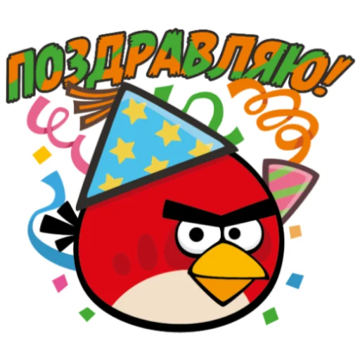 🥳 Стикер «Angry Birds in Russia» для Telegram