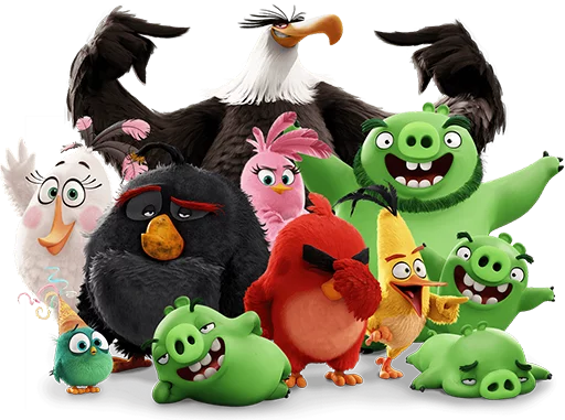 👯‍♀ Стикер «Angry Birds Movie» для Telegram