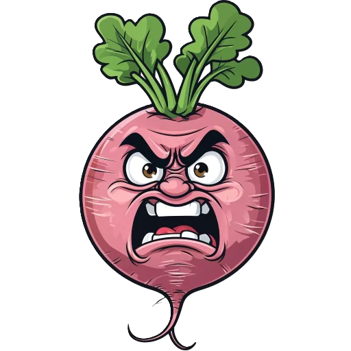 🍒 Стикер «злые овощи» для Telegram