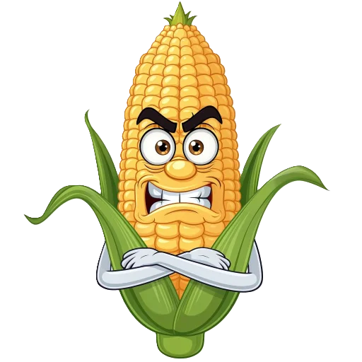 🌽 Стикер «злые овощи» для Telegram