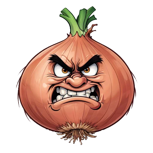 🧅 Стикер «злые овощи» для Telegram
