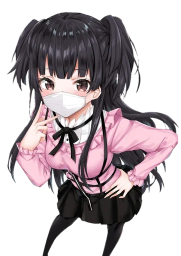 😷 Стикер «Anime stickers» для Telegram
