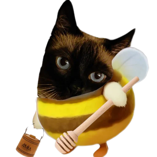 🐱 Стикер «Животные пчелы» для Telegram