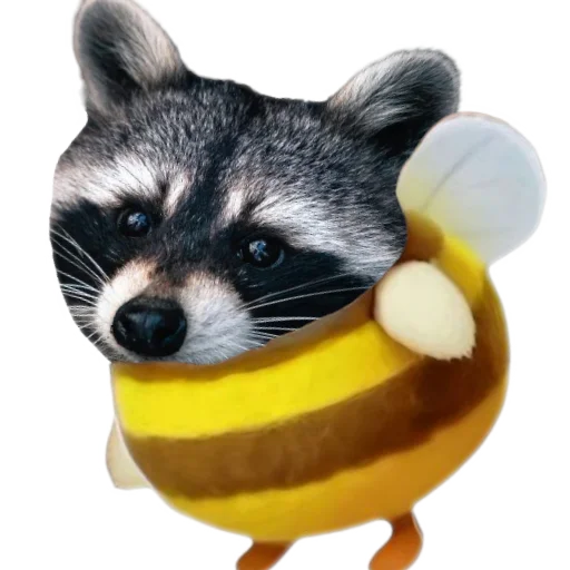 🦝 Стикер «Животные пчелы» для Telegram