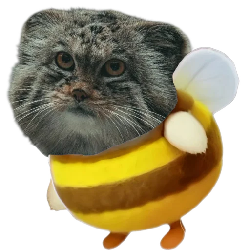 🐱 Стикер «Животные пчелы» для Telegram