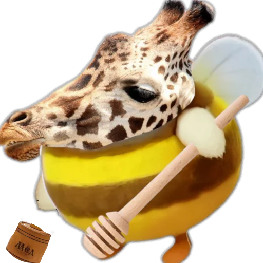 🦒 Стикер «Животные пчелы» для Telegram