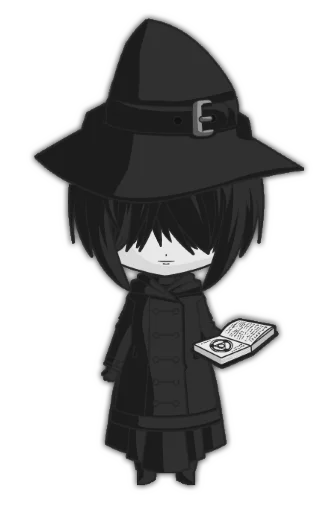 🔮 Стикер «Anime Chibi-goth» для Telegram