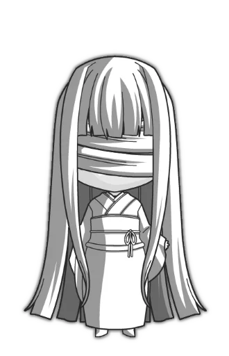 👻 Стикер «Anime Chibi-goth» для Telegram