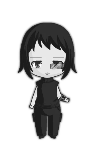 💻 Стикер «Anime Chibi-goth» для Telegram