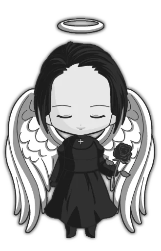 Стикерпак Anime Chibi-goth для Telegram