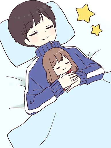 🛌 Стикер «Cute Couple» для Telegram