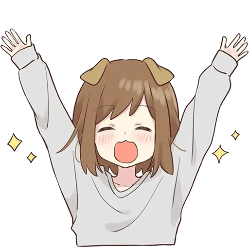 🤩 Стикер «Cute Anime» для Telegram