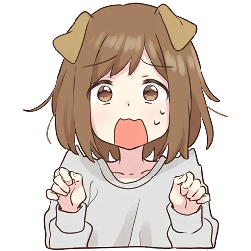 😨 Стикер «Cute Anime» для Telegram