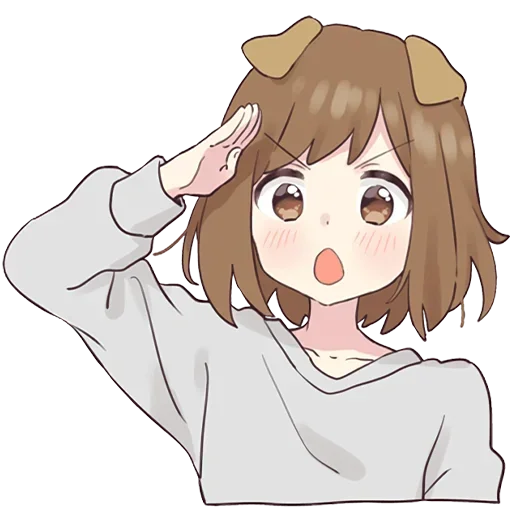 👍 Стикер «Cute Anime» для Telegram
