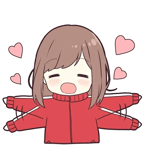 🥰 Стикер «Cute Anime» для Telegram