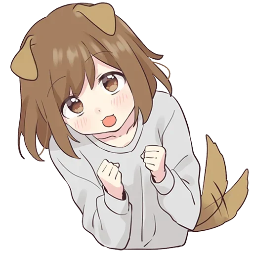 😍 Стикер «Cute Anime» для Telegram