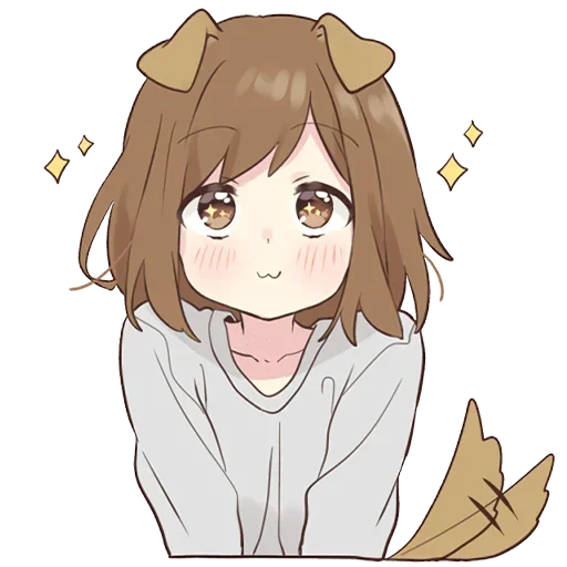 🤩 Стикер «Cute Anime» для Telegram