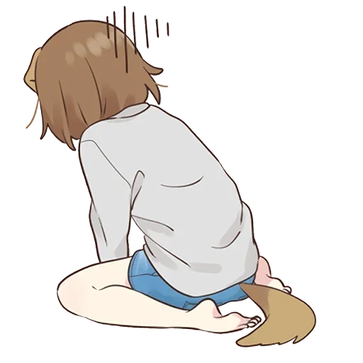 😞 Стикер «Cute Anime» для Telegram