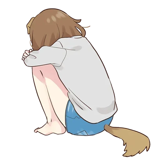 😞 Стикер «Cute Anime» для Telegram