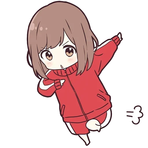 🏃‍♂️ Стикер «Cute Anime» для Telegram
