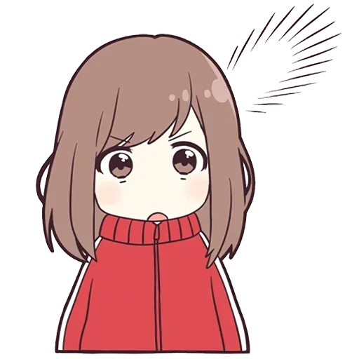 🤨 Стикер «Cute Anime» для Telegram