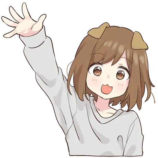 👋 Стикер «Cute Anime» для Telegram
