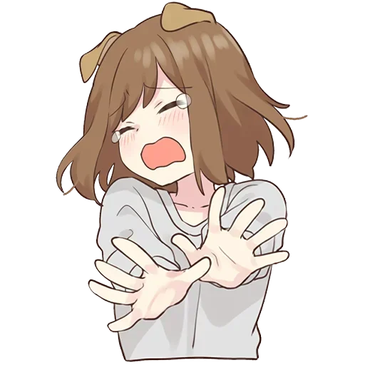 😨 Стикер «Cute Anime» для Telegram