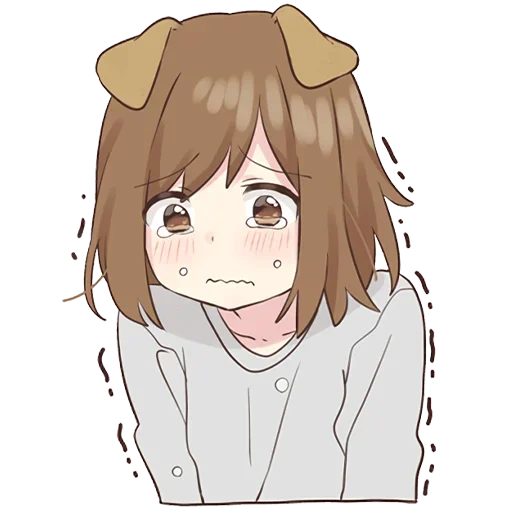 😓 Стикер «Cute Anime» для Telegram