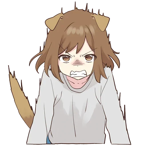 😠 Стикер «Cute Anime» для Telegram