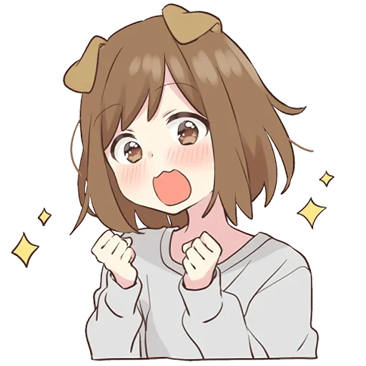 🤩 Стикер «Cute Anime» для Telegram