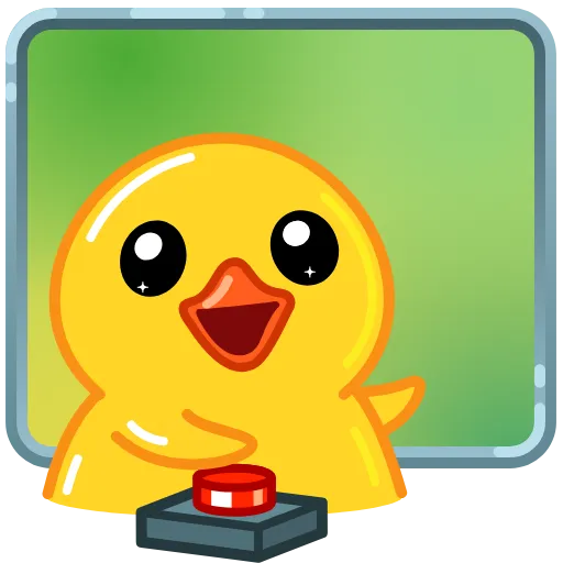 🔘 Стикер «Duck Tails» для Telegram