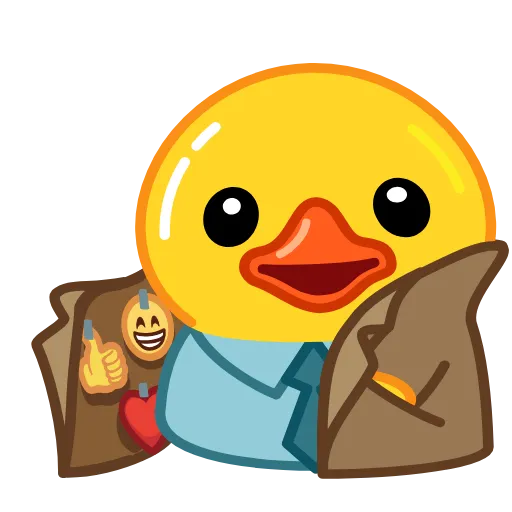 🧥 Стикер «Duck Tails» для Telegram