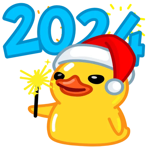🥳 Стикер «Duck Tails» для Telegram