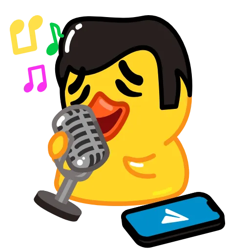 🎤 Стикер «Duck Tails» для Telegram