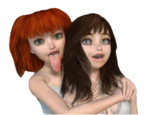 🥰 Стикер «anigirls?» для Telegram