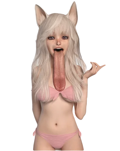 😝 Стикер «anigirls?» для Telegram
