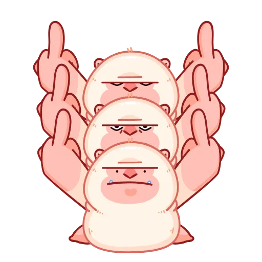 🖕 Стикер «Макак Маки» для Telegram