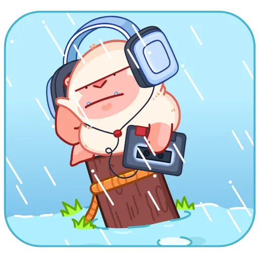 🎧 Стикер «Макак Маки» для Telegram