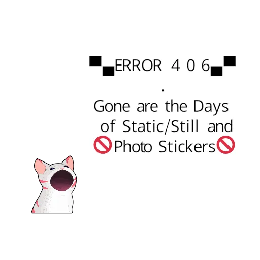 🙂 Стикер «Animated Msg Warning Error Emos Ch» для Telegram