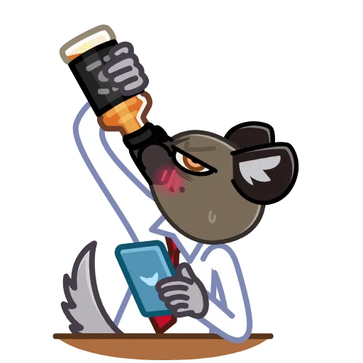 🥴 Стикер «Animated Msg Warning Error Emos Ch» для Telegram