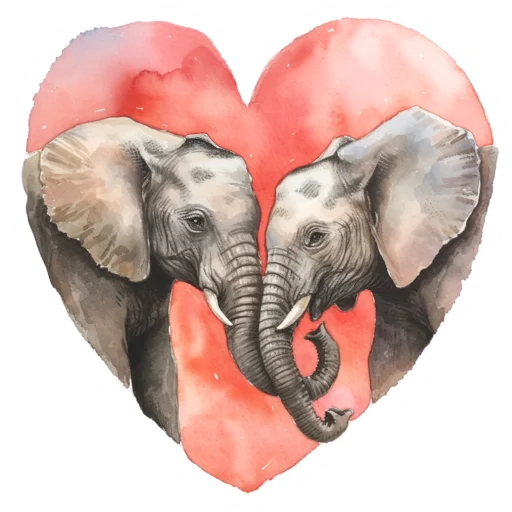 🐘 Стикер «AnimaLove» для Telegram