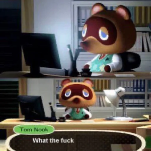 😐 Стикер «Animal Crossing - Bam Edition» для Telegram