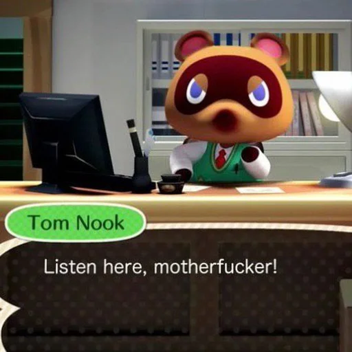 😡 Стикер «Animal Crossing - Bam Edition» для Telegram