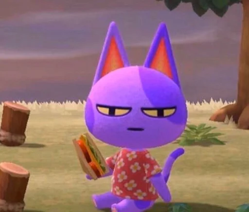 😑 Стикер «Animal Crossing - Bam Edition» для Telegram
