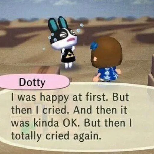 ☹️ Стикер «Animal Crossing - Bam Edition» для Telegram