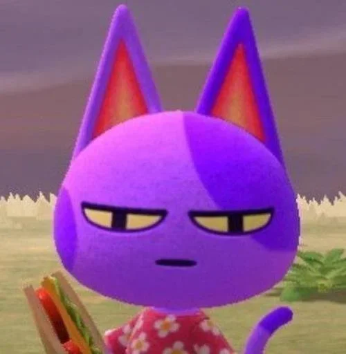 🐱 Стикер «animal crossing» для Telegram