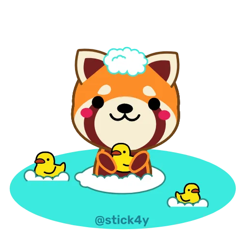 🚿 Стикер «Милые животные» для Telegram
