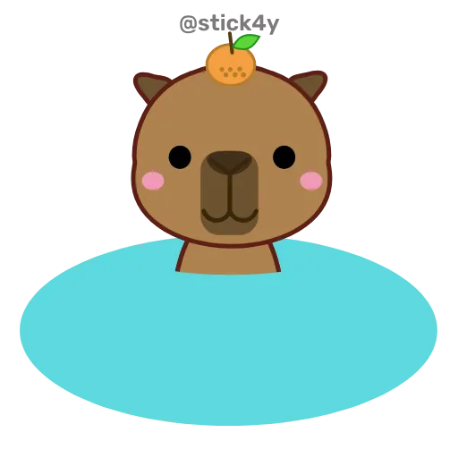 🛁 Стикер «Милые животные» для Telegram