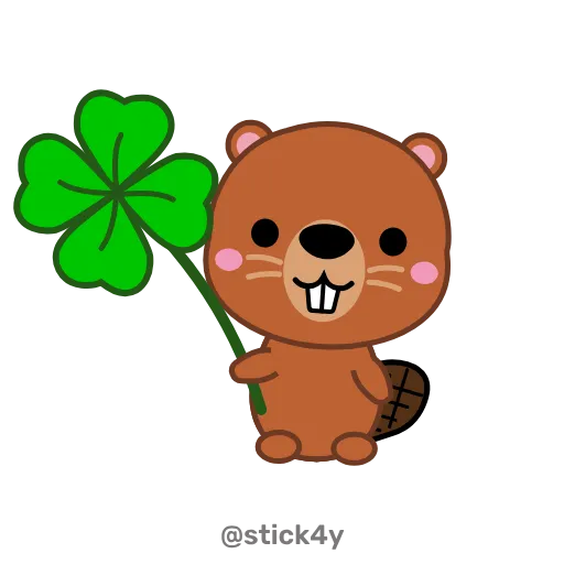 🍀 Стикер «Милые животные» для Telegram